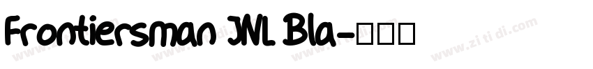 Frontiersman JNL Bla字体转换